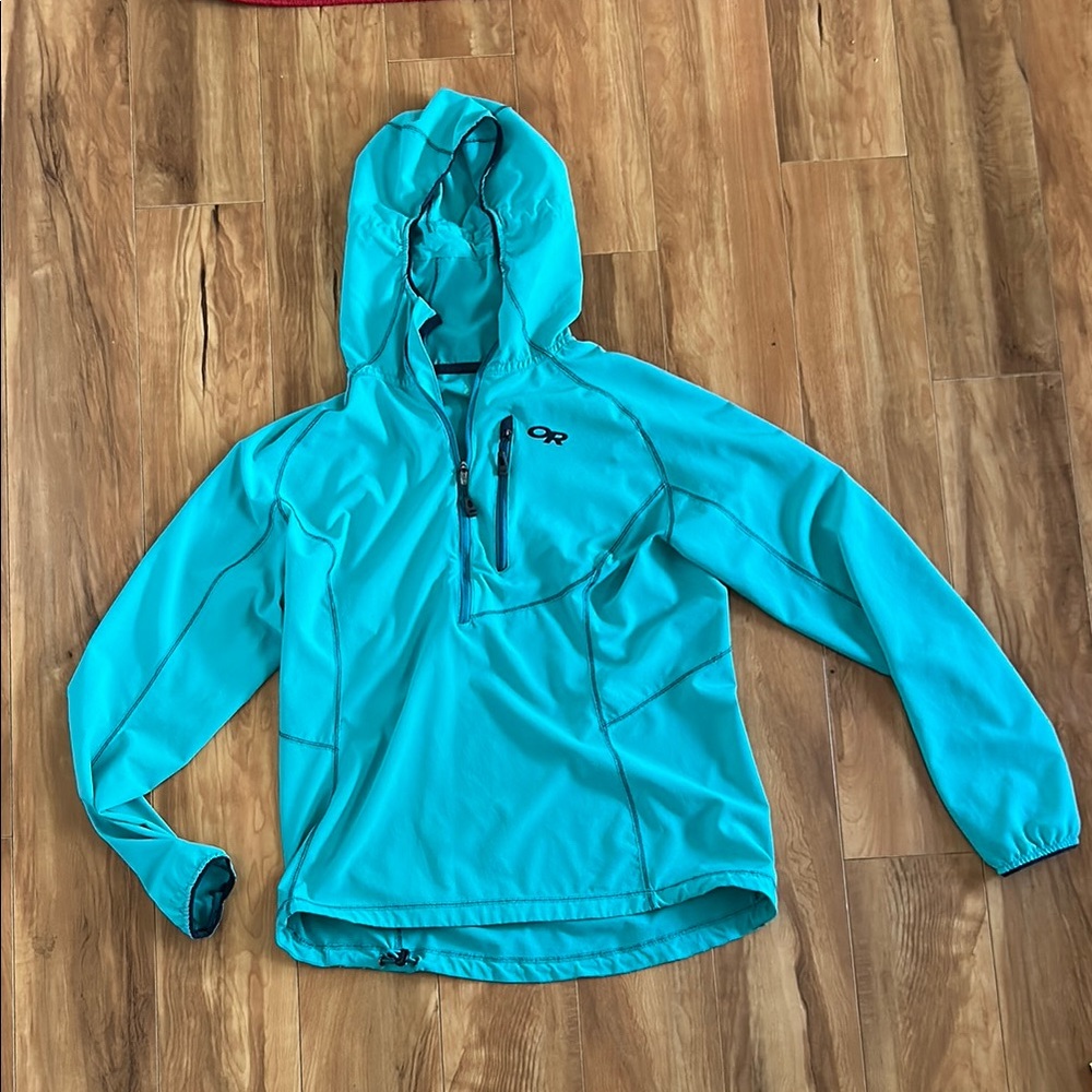 Outdoor research water resistant packable hoodie